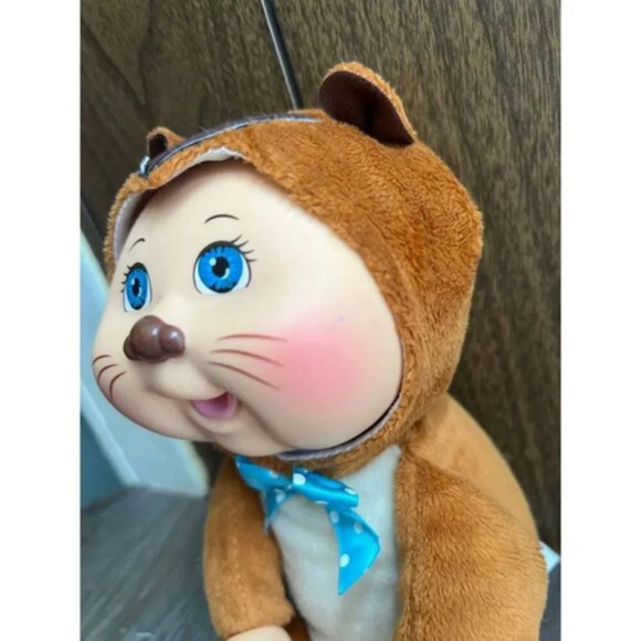 Vintage CPK Cabbage Patch Kids Plush Bear Costume Doll with Blue Polka Dot Bow - Picture 7 of 7